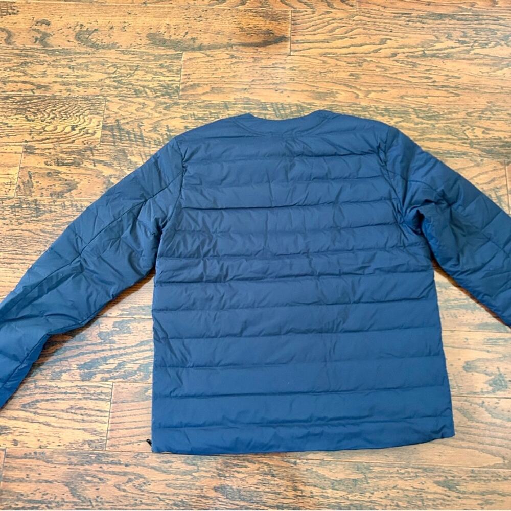 Wood Wood Keanu Light Padded Puffer Jacket in Navy Size Large NWT - Picture 4 of 15